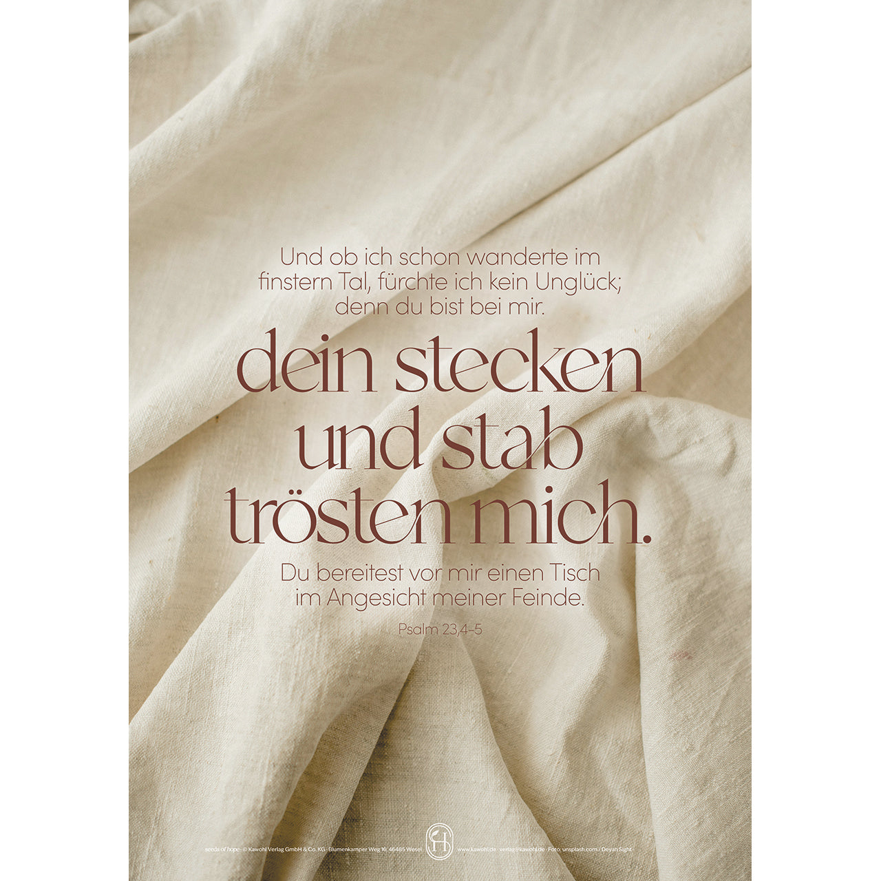 fontis-papeterie-dein-stecken-und-stab-poster-a3-psalm-23 image 1