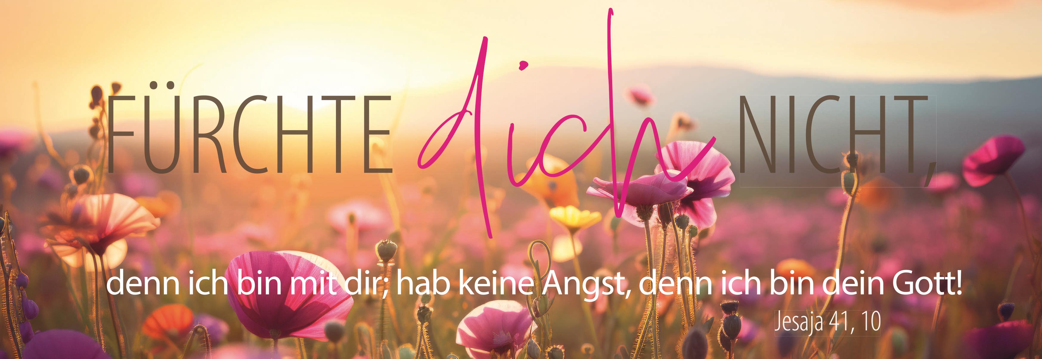 fontis-papeterie-f-rchte-dich-nicht-lesezeichen-10er-blumen-jesaja image 1