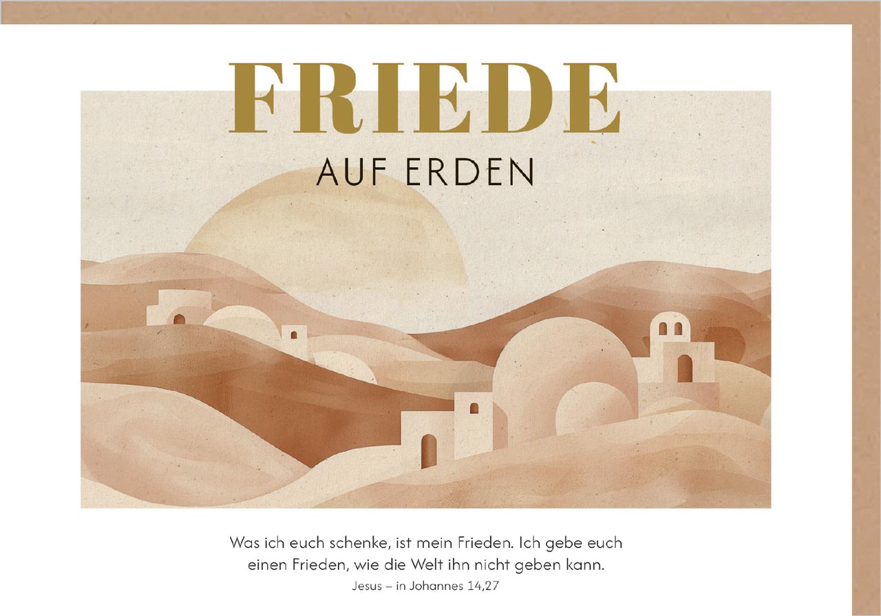 fontis-papeterie-friede-auf-erden-faltkarte-weihnachten-mit-umschlag image 1