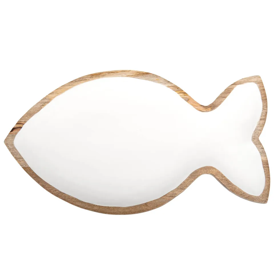 dekoschale-fisch-mangoholz-gro-47x26-emaille-wei image 1