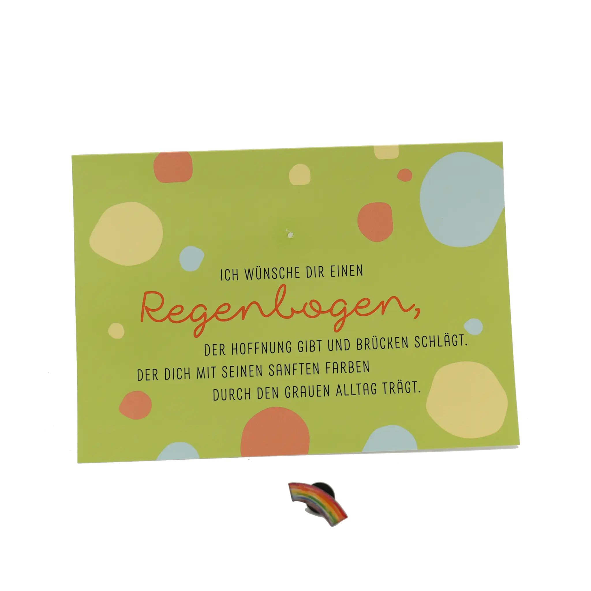 bonifatiuswerk-pin-cards-doppelkarte-mit-pin-regenbogen-mit-umschlag image 2