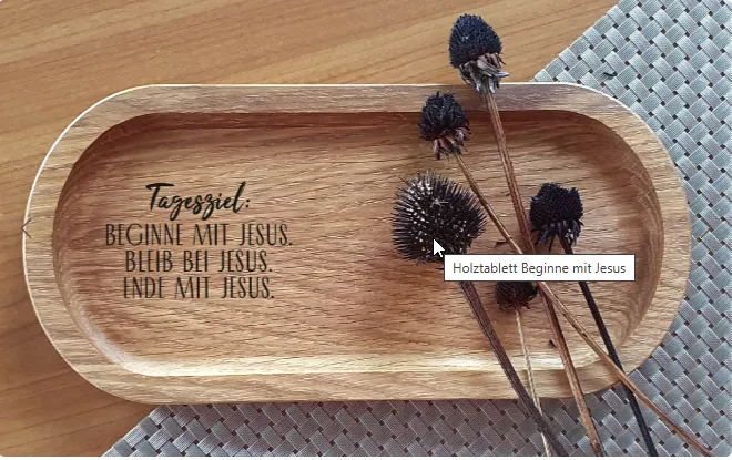 fontis-tagesziel-beginne-mit-jesus-holztablett-eichenholz image 1