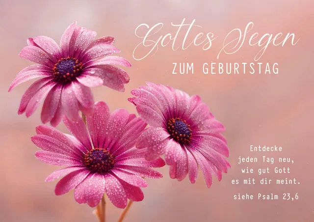 fontis-papeterie-gottes-segen-zum-geburtstag-faltkarte-psalm-23-6 image 1