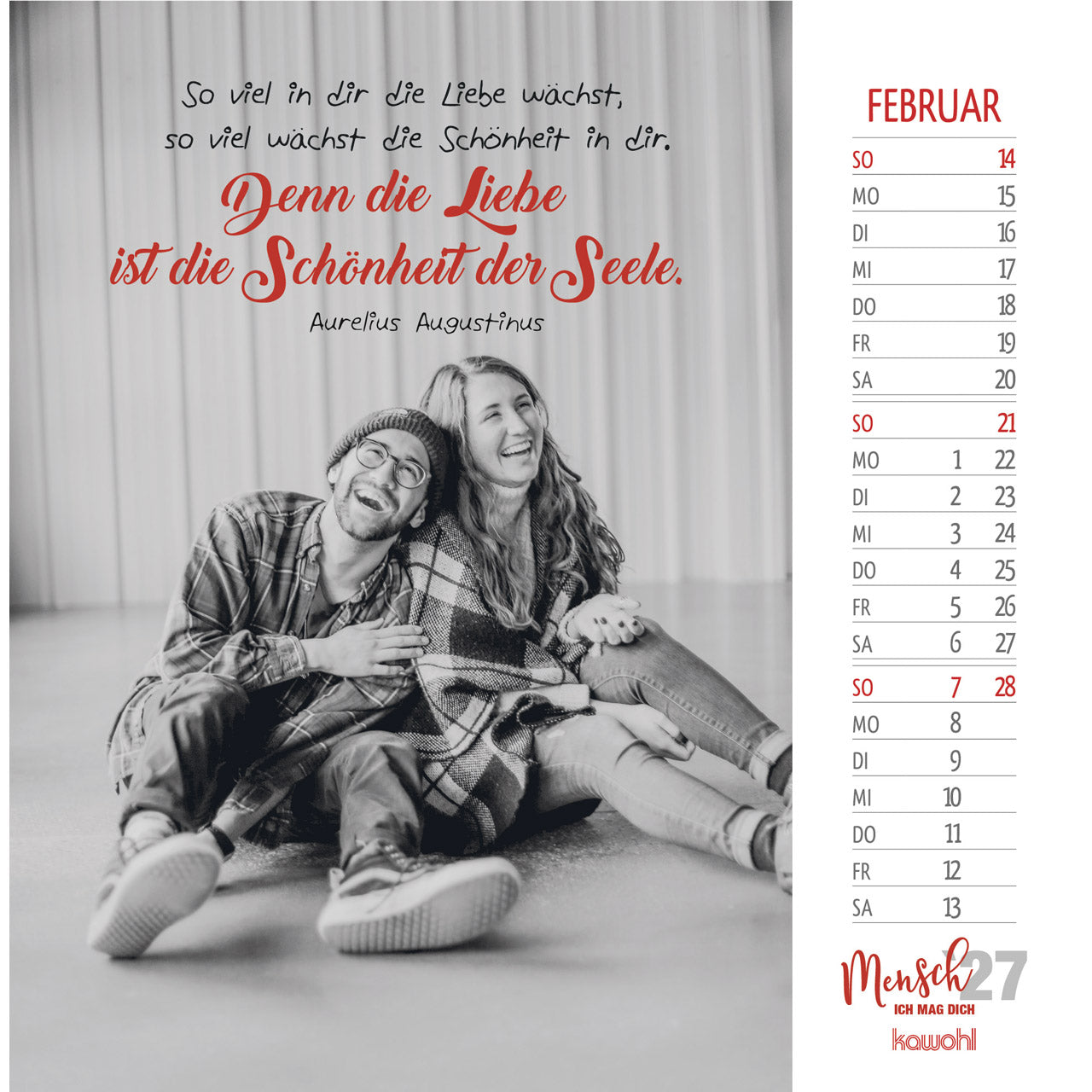 kawohl-mensch-ich-mag-dich-2027-postkartenkalender-s-w image 4
