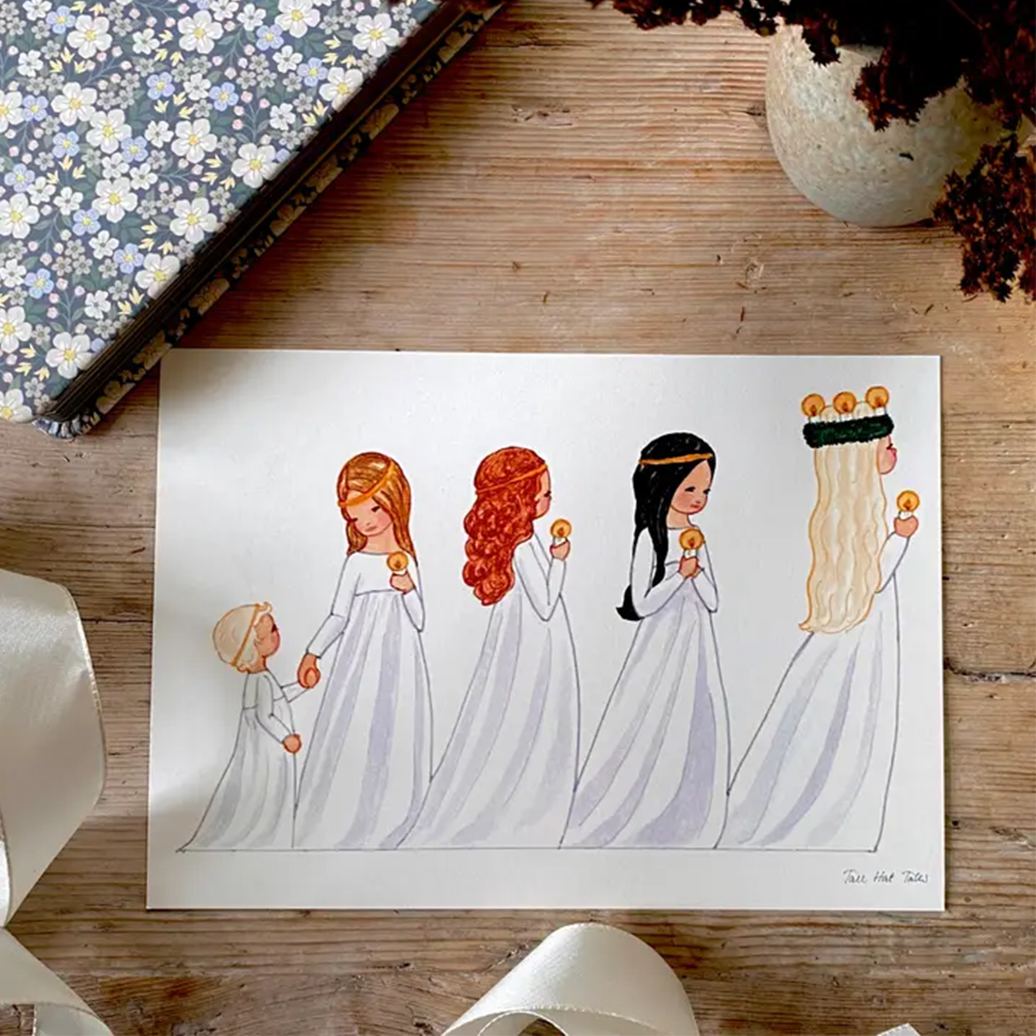 bonifatiuswerk-lucia-umzug-papier-aufsteller-weihnachtsdeko image 2