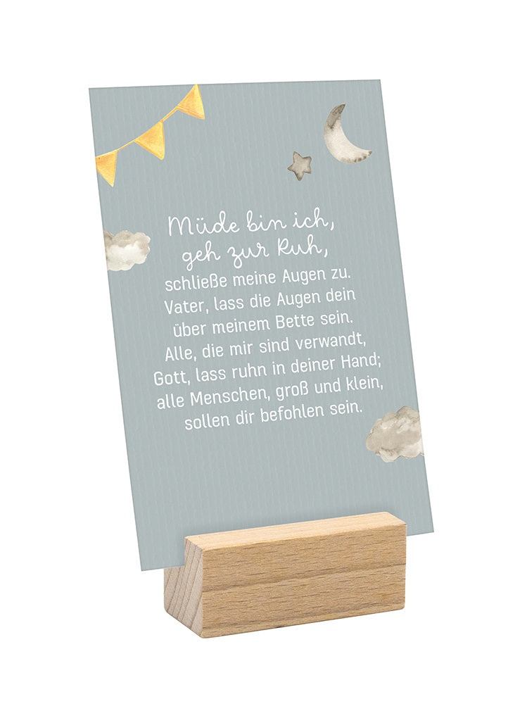 meine-ersten-gebete-k-rtchen-a7-holzaufsteller-taufe image 4