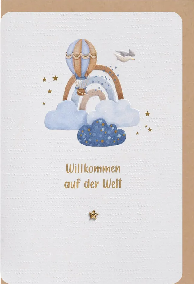 fontis-papeterie-willkommen-auf-der-welt-faltkarte-geburt image 1