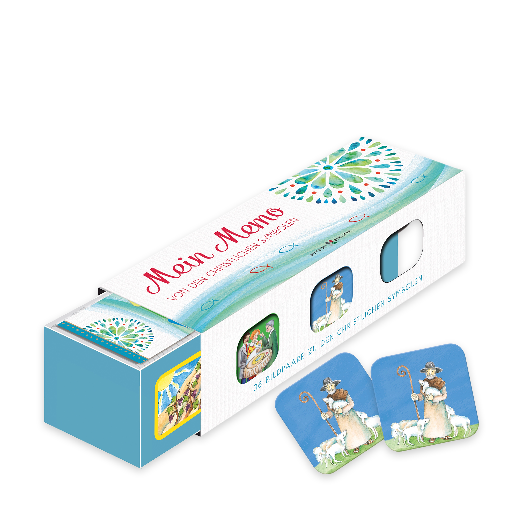 bonifatiuswerk-mein-memo-christliche-symbole-memo-spiel-36-paare-ab-4 image 1