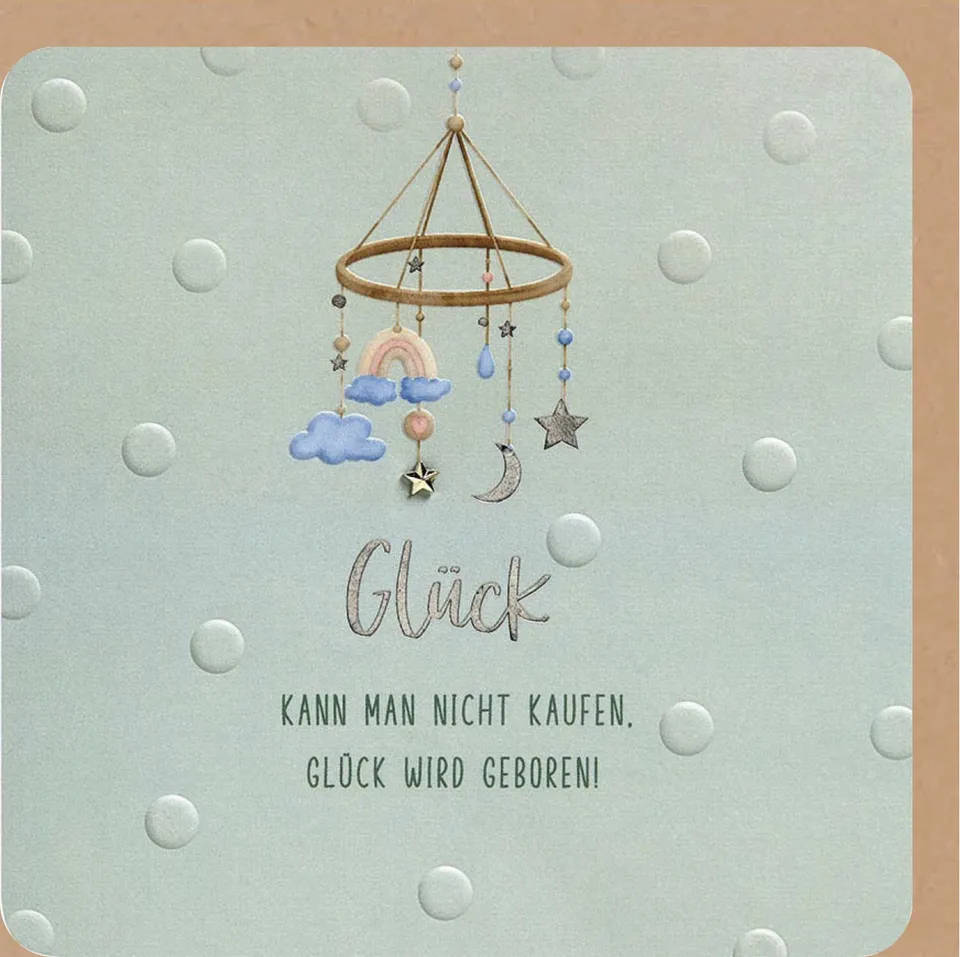 fontis-papeterie-gl-ck-kann-man-nicht-kaufen-faltkarte-babykarte image 1