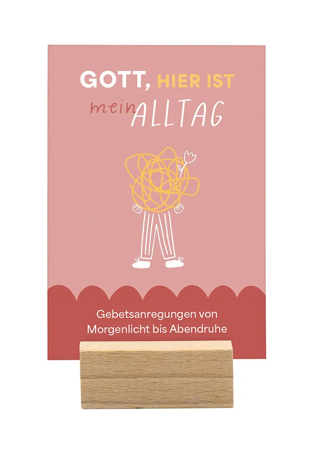 fontis-papeterie-gott-hier-ist-mein-alltag-gebetskarten-holzaufsteller image 1