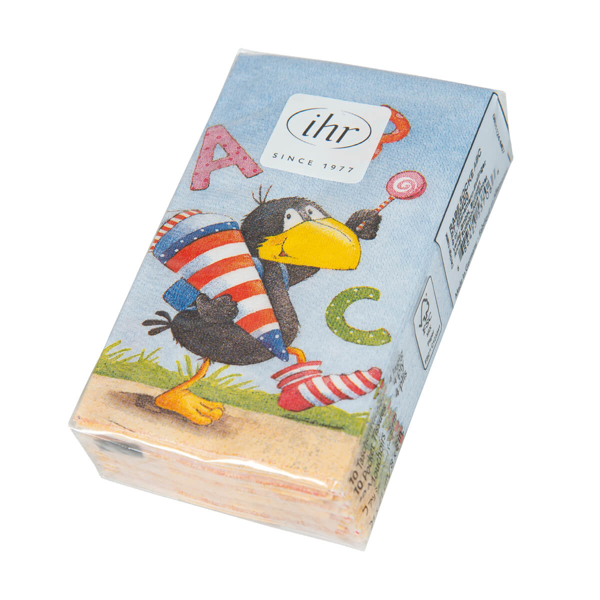 fontis-geschenke-abc-rabe-papiertaschent-cher-10er-kinder image 1