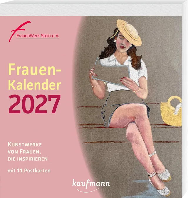 frauen-kalender-2027-wochen-aufstellkalender-bilder-postkarten image 1