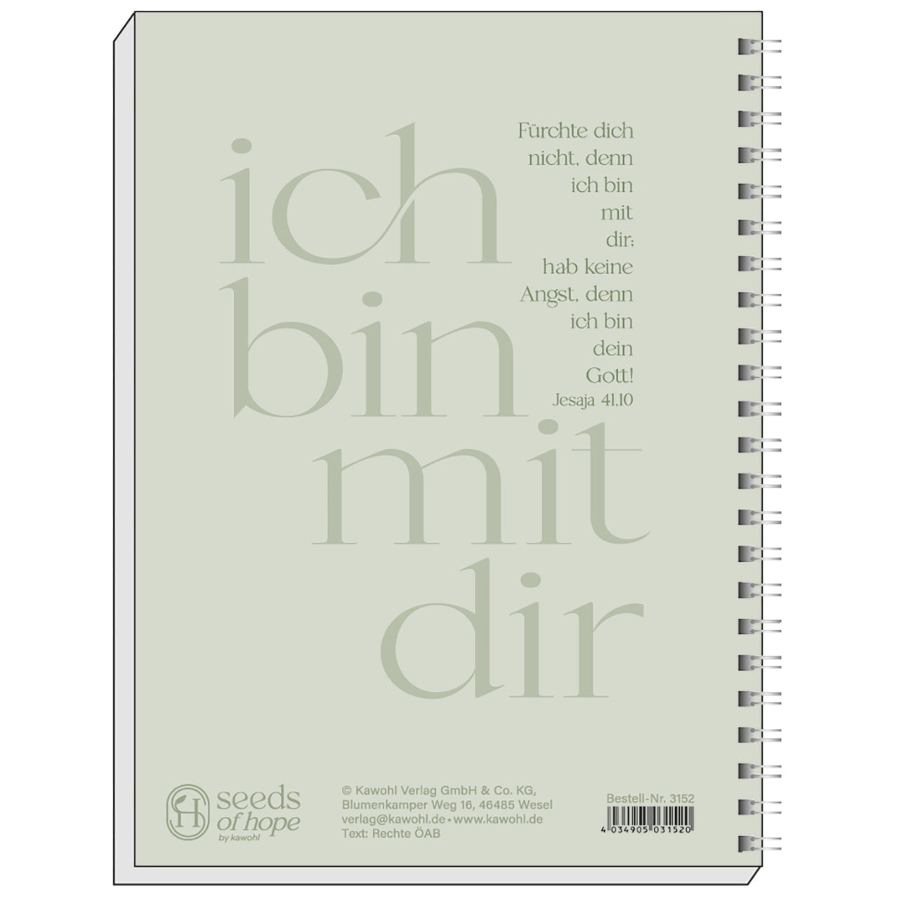 fontis-papeterie-ich-bin-mit-dir-memoblock-a5-spiralbindung-dotted image 1