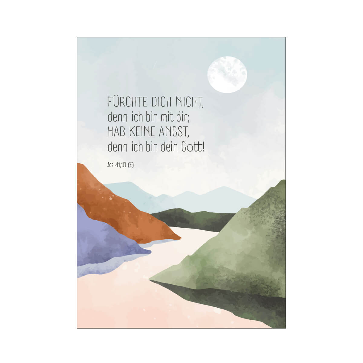 fontis-papeterie-f-rchte-dich-nicht-postkarte-berge-a6 image 1