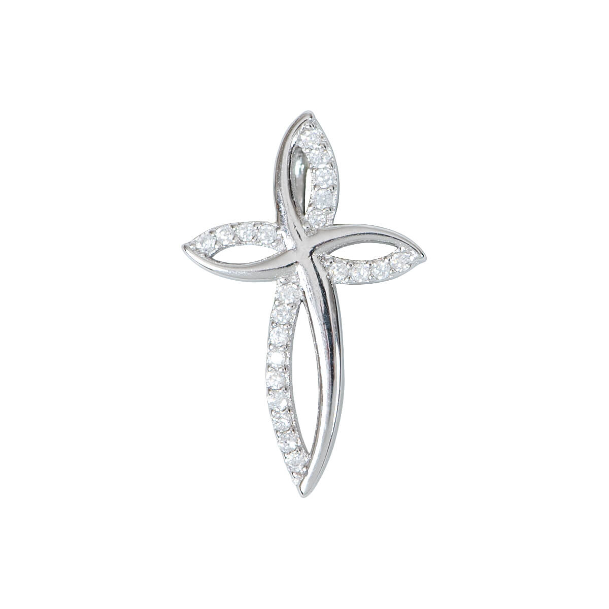 fontis-geschenke-kreuz-anh-nger-sterlingsilber-925-zirkonia image 1