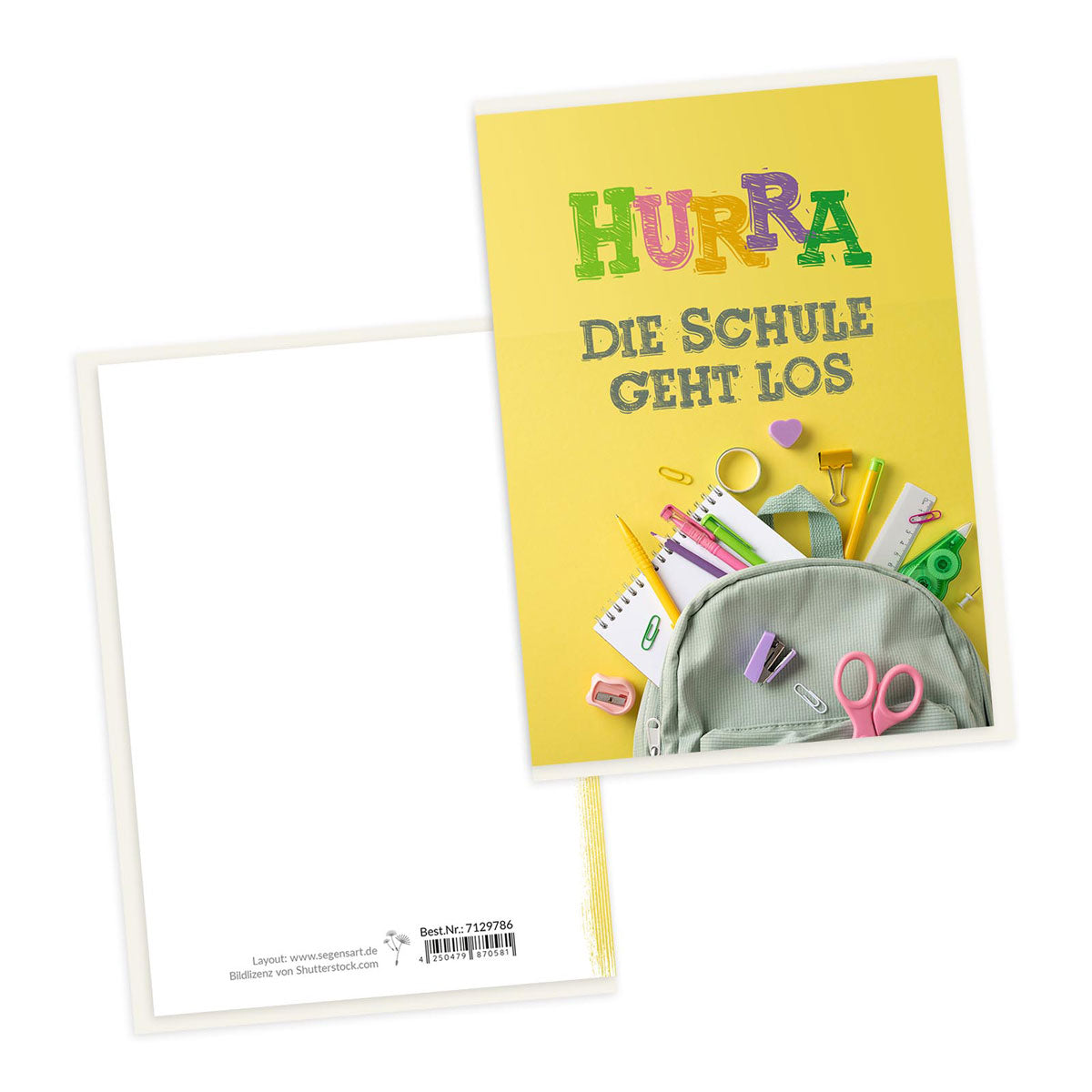 fontis-papeterie-hurra-die-schule-geht-los-doppelkarte-schulanfang image 1