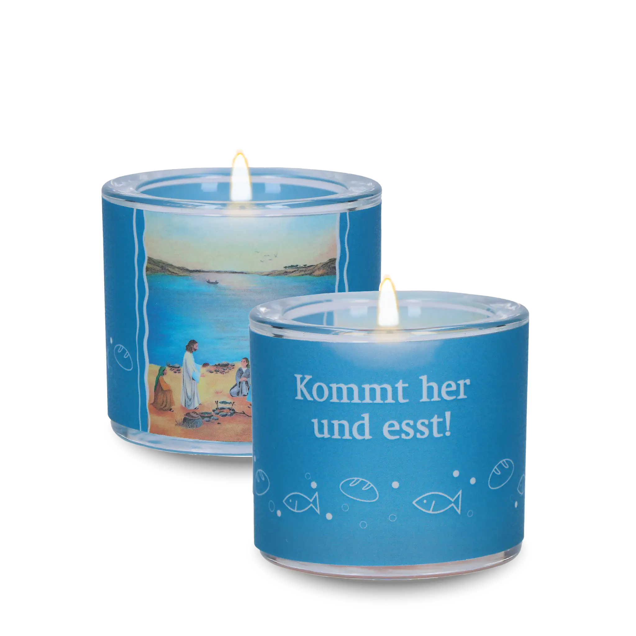 bonifatiuswerk-kommt-her-und-esst-glaswindlicht-kommunion-teelicht image 1