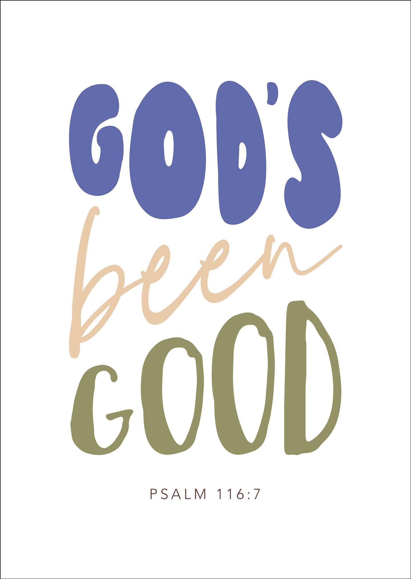fontis-papeterie-god-s-been-good-poster-a3-29-7-x-42-cm image 1