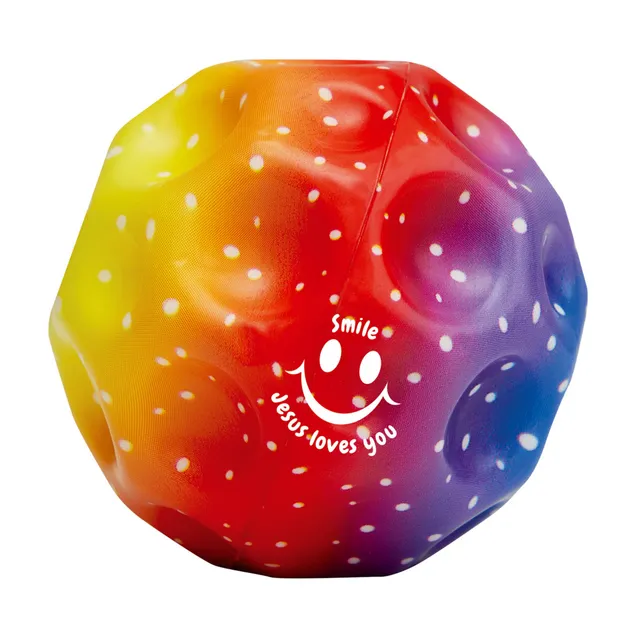 smile-jesus-loves-you-springball-regenbogen-7-cm image 1