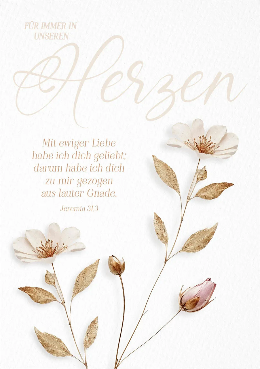 fontis-papeterie-faltkarte-f-r-immer-in-unseren-herzen-trauer image 1