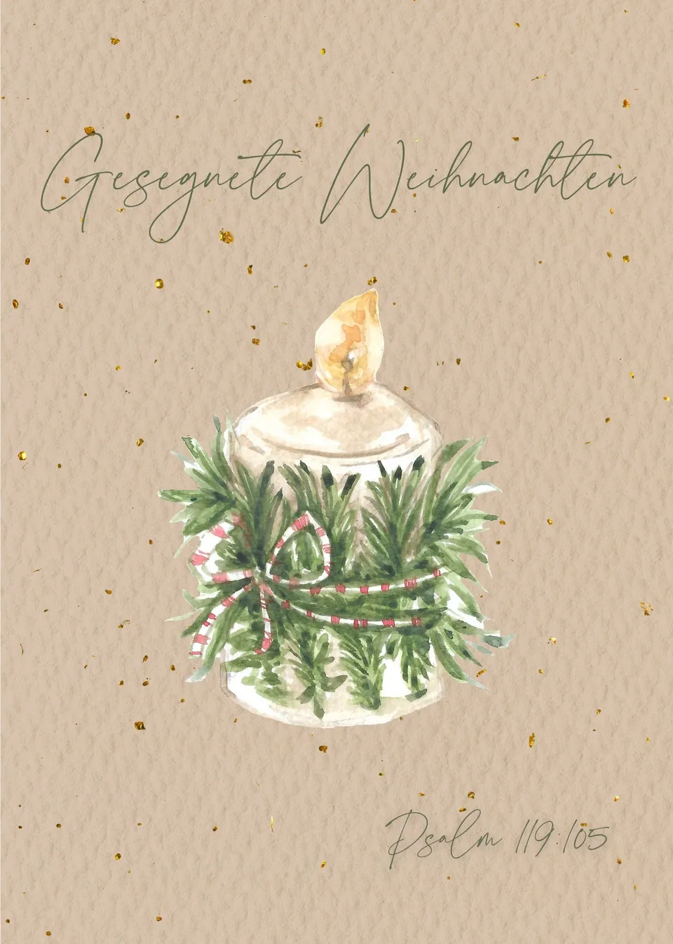 fontis-gesegnete-weihnachten-aquarell-postkarte-a6 image 1