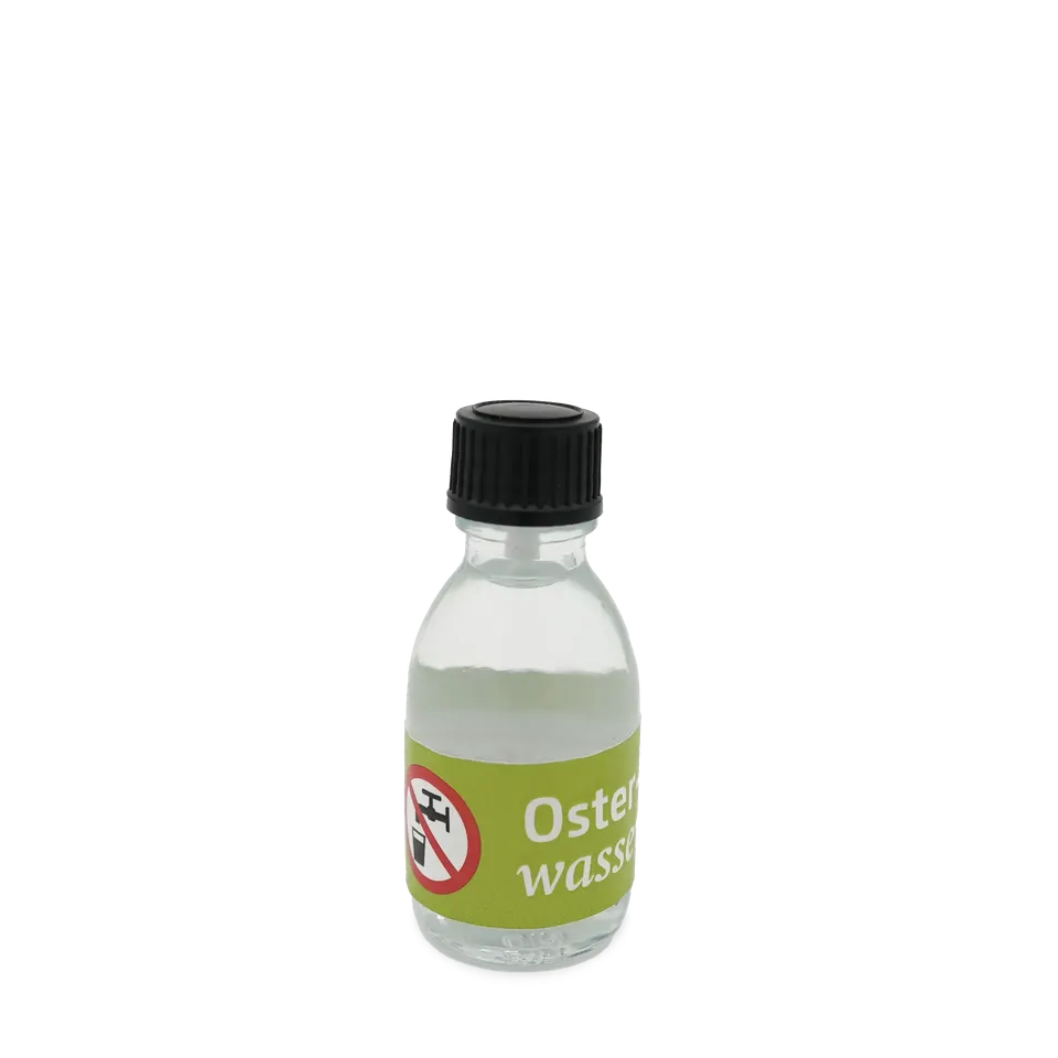 bonifatiuswerk-osterwasser-fl-schchen-mit-weihwasser-glas image 1