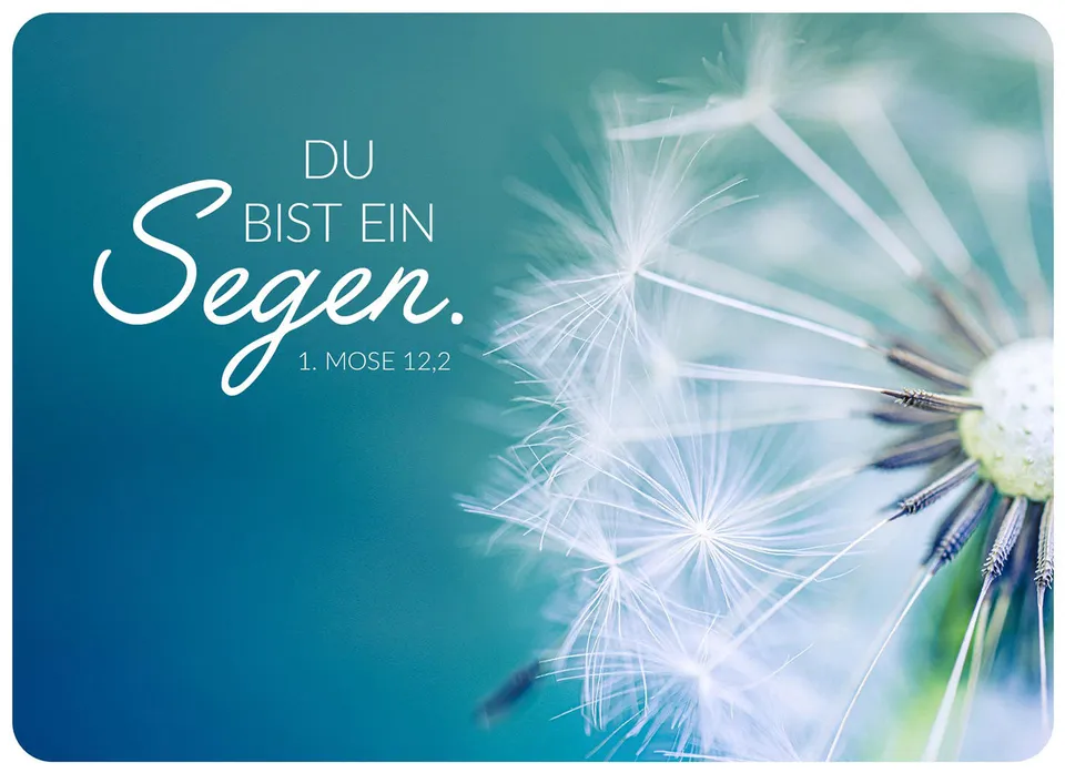 fontis-du-bist-ein-segen-postkarte-xl-11-5x16-segen image 1