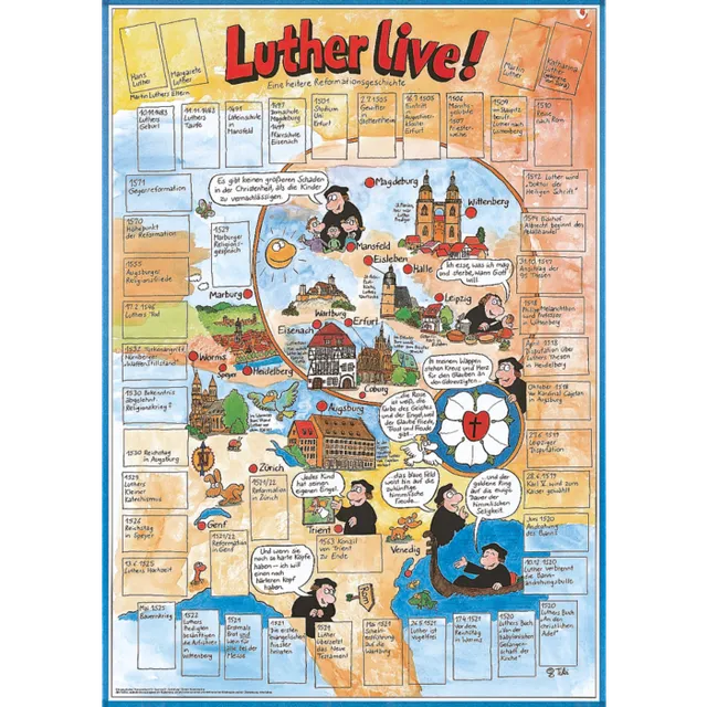 claudius-luther-live-poster-10er-pack-reformation-konfirmation image 1