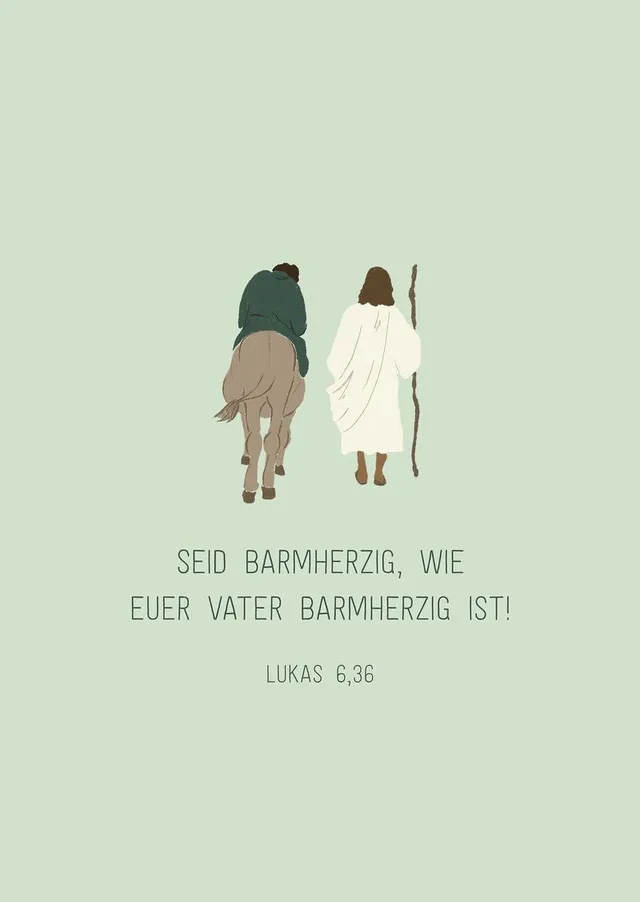 fontis-papeterie-barmherzigkeit-leben-poster-hellgr-n-a3 image 1