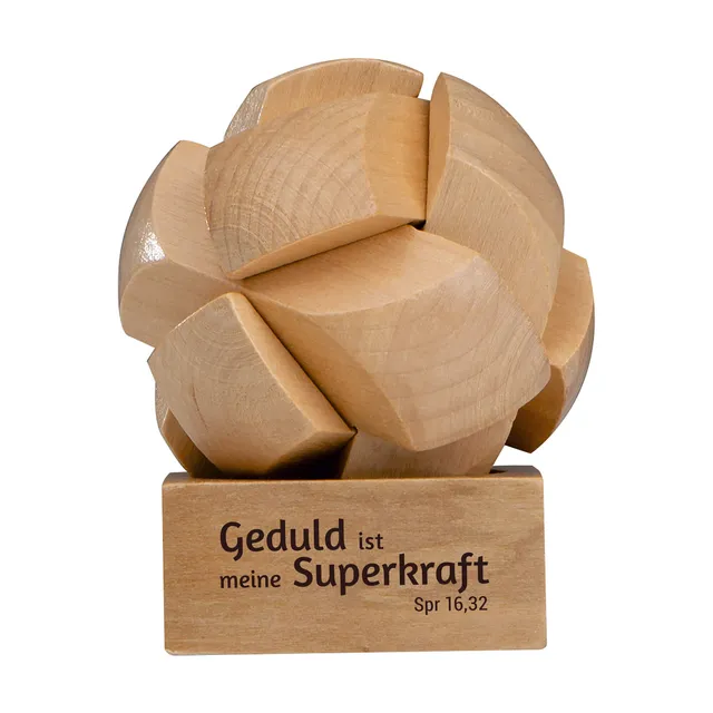 geduldsspiel-kugelpuzzle-holz-mit-bibelvers-superkraft image 1