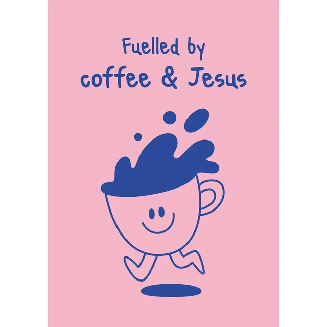fontis-papeterie-fuelled-by-coffee-jesus-postkarten-4er-set image 1