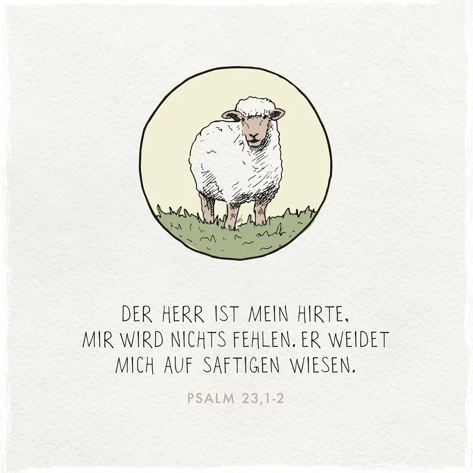 fontis-der-herr-ist-mein-hirte-holzschild-13x13-psalm-23 image 1