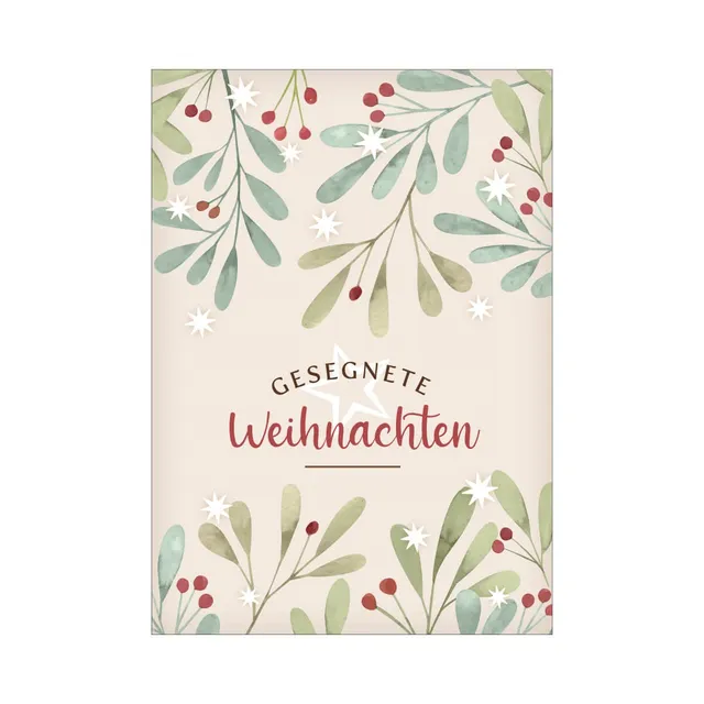 fontis-papeterie-gesegnete-weihnachten-postkarte-din-a6-weihnachtsmotiv image 1