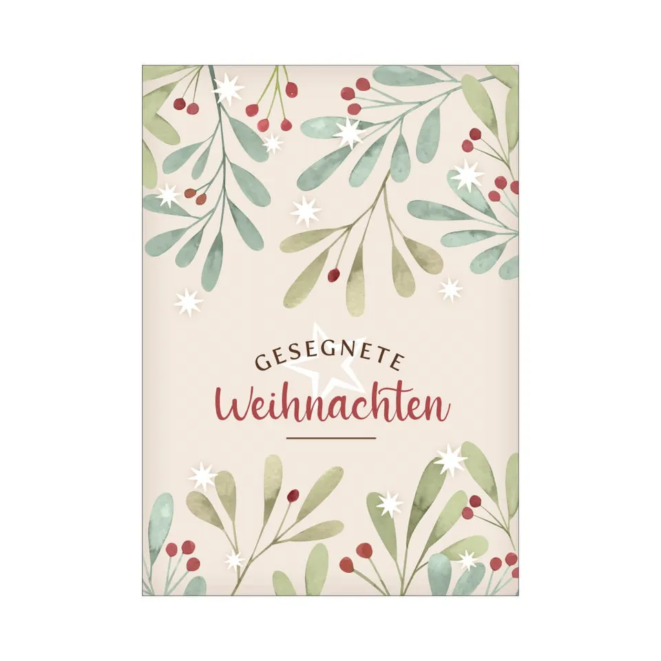 fontis-papeterie-gesegnete-weihnachten-postkarte-din-a6-weihnachtsmotiv image 1