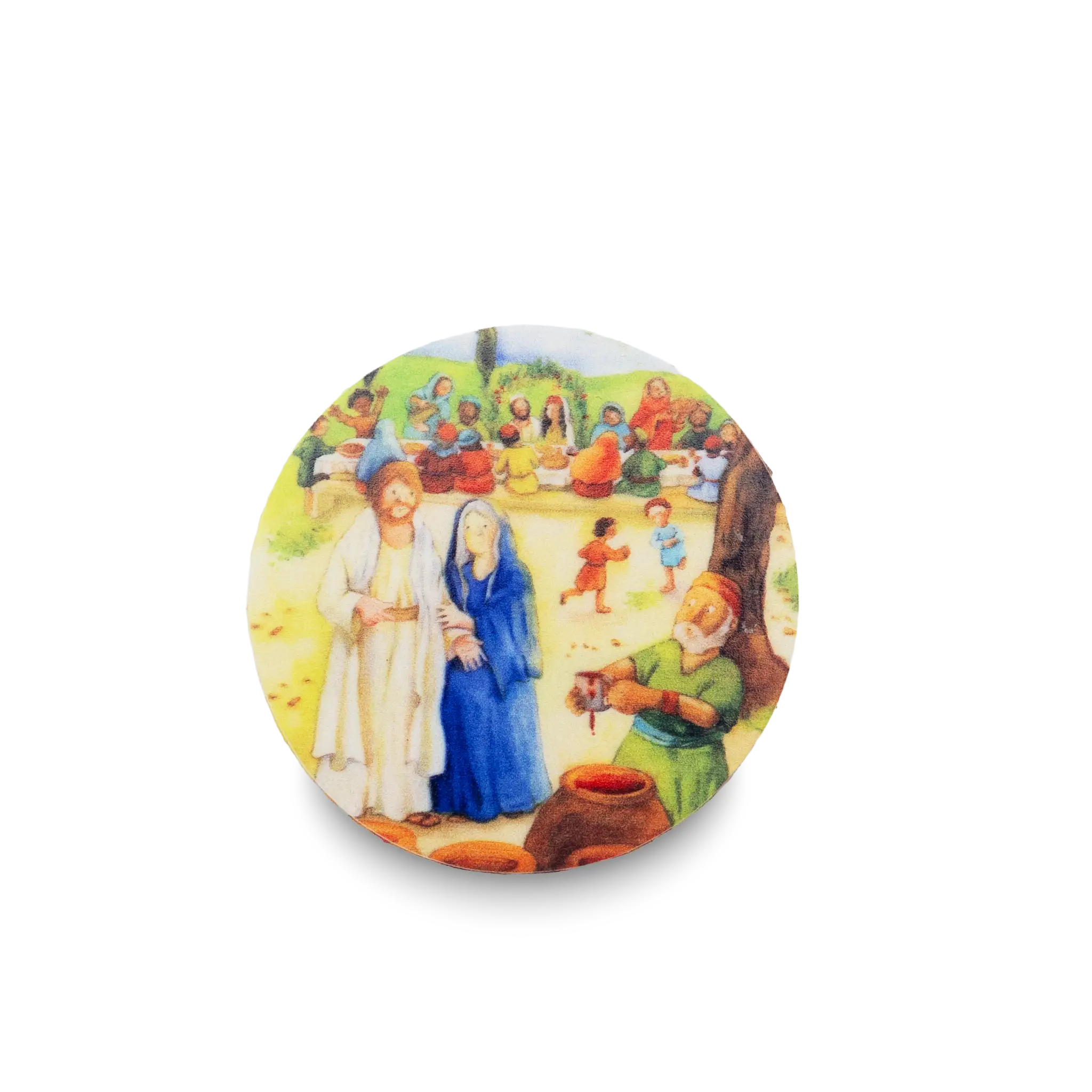 bonifatiuswerk-unser-fest-mit-jesus-wachsauflage-5-7-cm-kommunion image 1