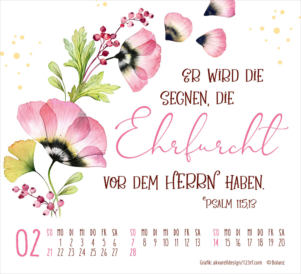 fontis-kalender-gesch-tzt-in-seiner-hand-2027-minikalender-blumen image 4