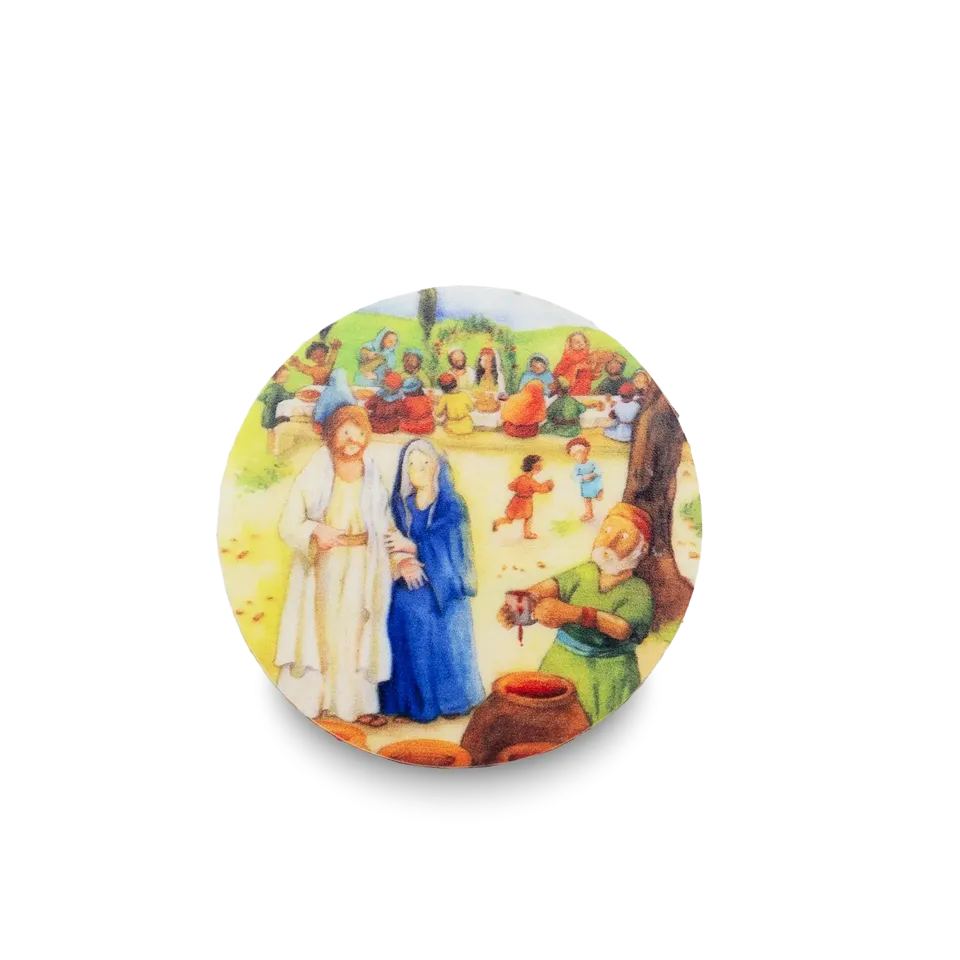bonifatiuswerk-unser-fest-mit-jesus-wachsauflage-5-7-cm-kommunion image 1