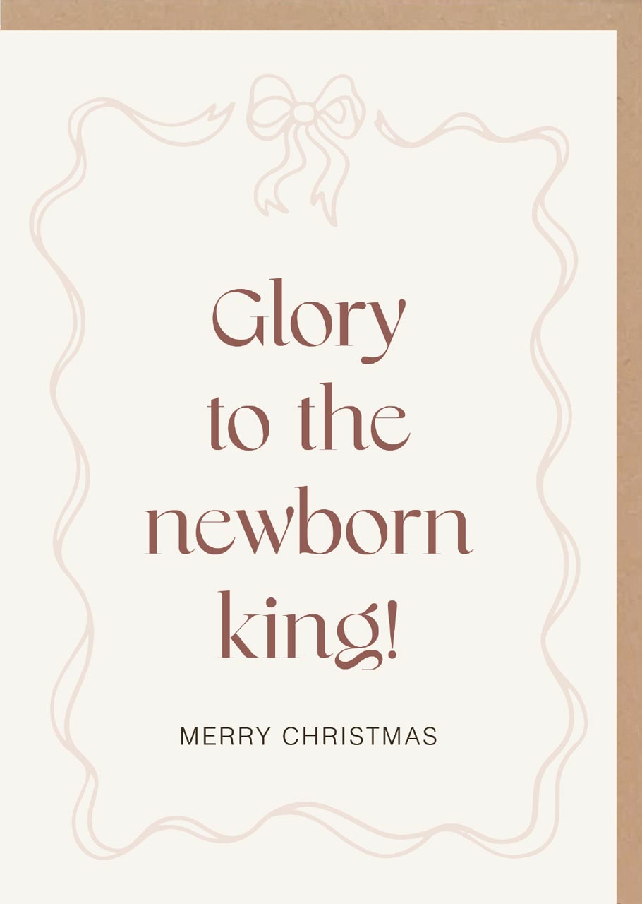 fontis-papeterie-glory-to-the-newborn-king-faltkarte-weihnachten image 1