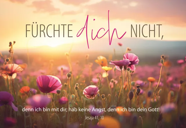 fontis-f-rchte-dich-nicht-poster-a3-blumen-laminiert image 1