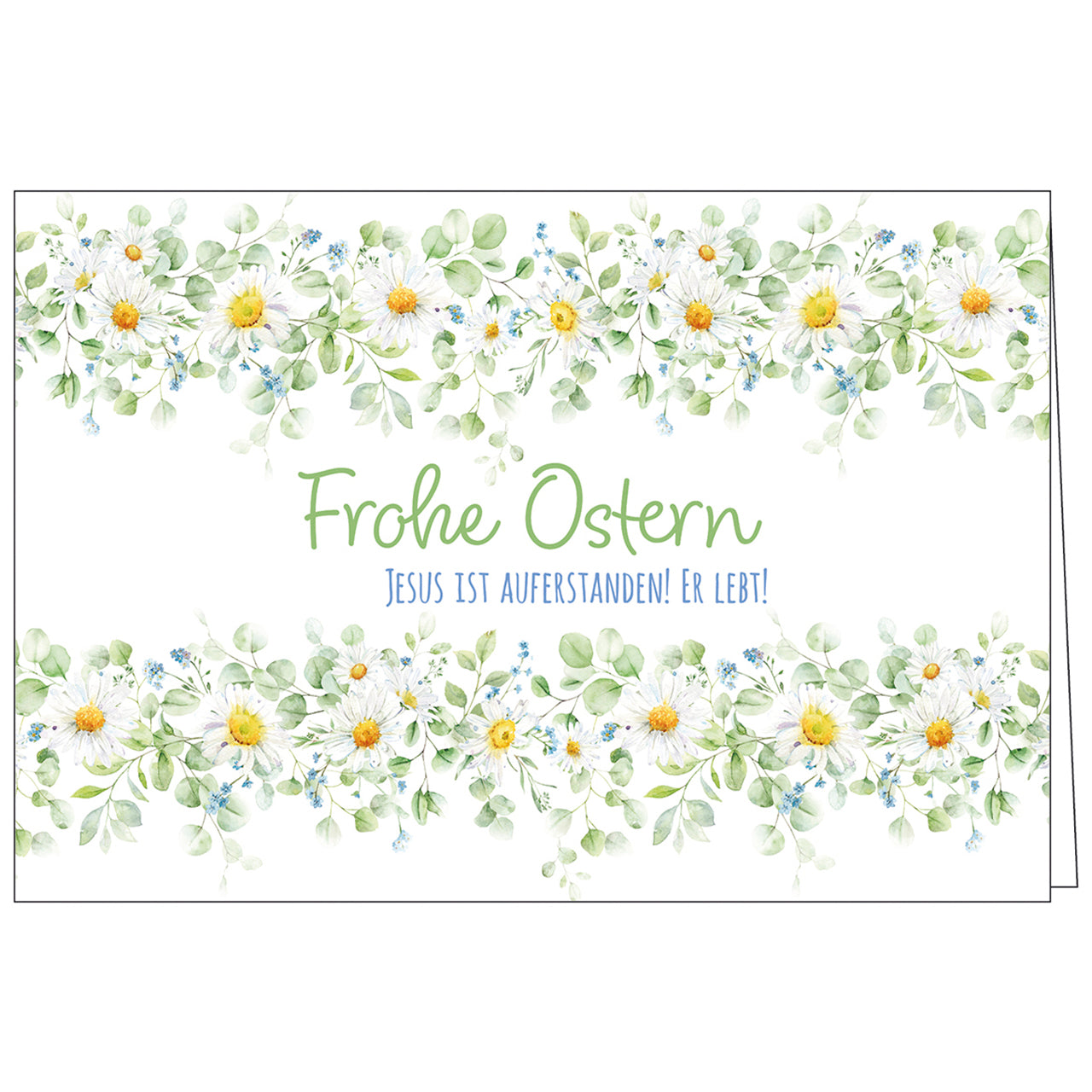 fontis-frohe-ostern-faltkarte-jesus-ist-auferstanden-mit-umschlag image 1