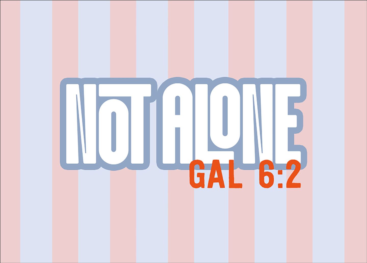 fontis-papeterie-not-alone-mini-karte-englisch-galater-6-2 image 1